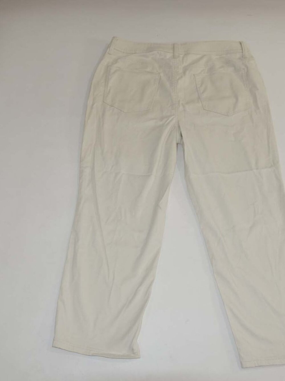 Chico's Womens Platinum Crop Twill Jeans Light Beige Size 2 / 12 High Rise Pants - Picture 5 of 6